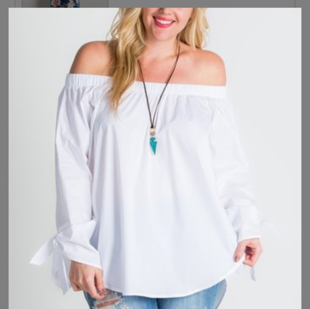 Miracle Berry White Off Shoulder Top